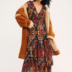 Free People Wear it Out Midi Dress